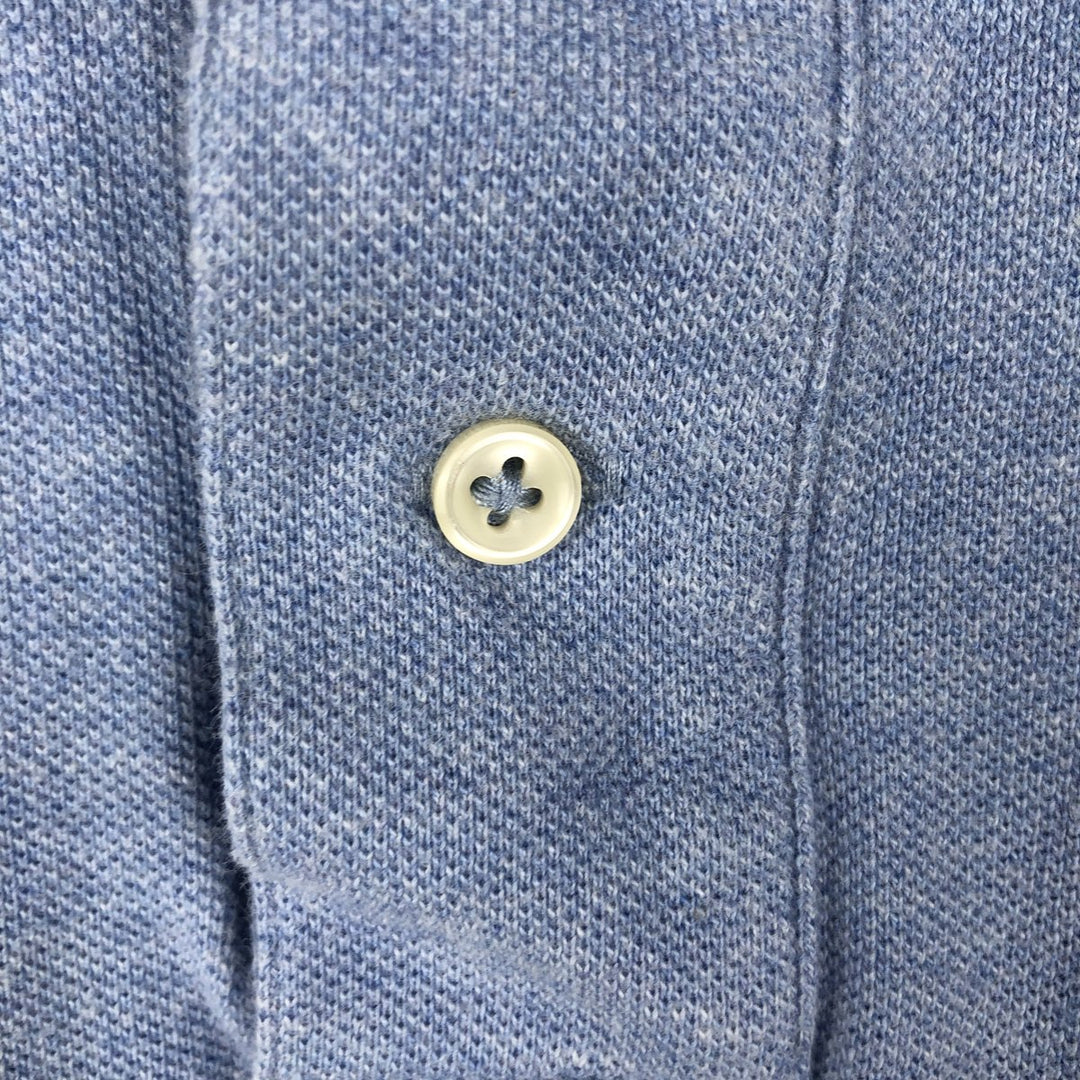 Ralph Lauren POLO RALPH LAUREN CUSTOM SLIM FIT short sleeve polo shirt men's size M cotton Blue type light blue Vintage Second Hand