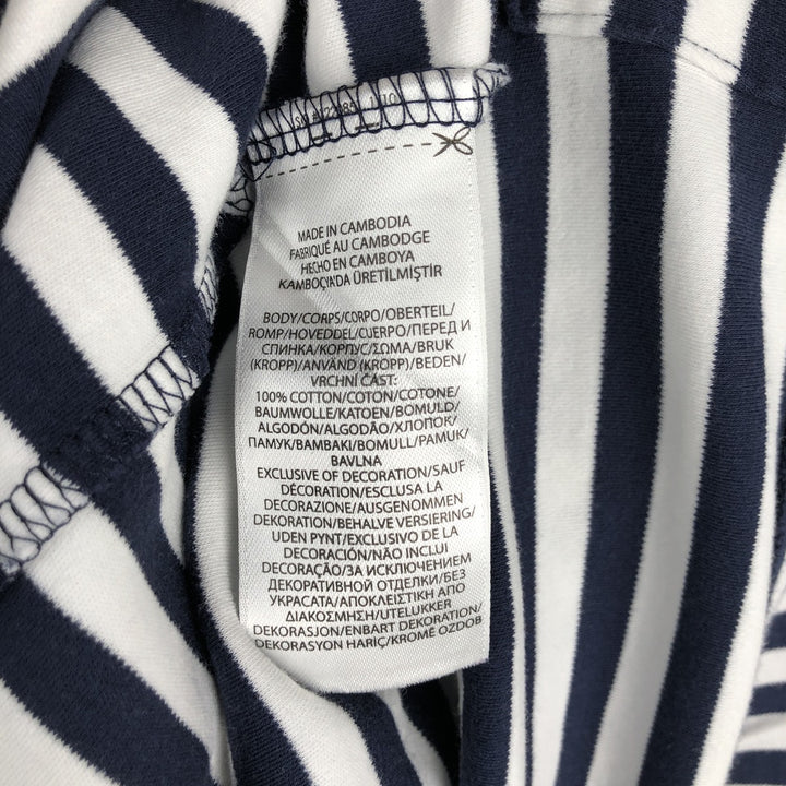Ralph Lauren POLO RALPH LAUREN CLASSIC FIT short sleeve striped polo shirt men's size L cotton white type Vintage Second Hand