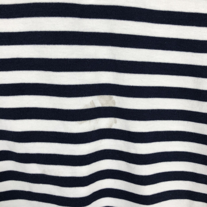 Ralph Lauren POLO RALPH LAUREN CLASSIC FIT short sleeve striped polo shirt men's size L cotton white type Vintage Second Hand