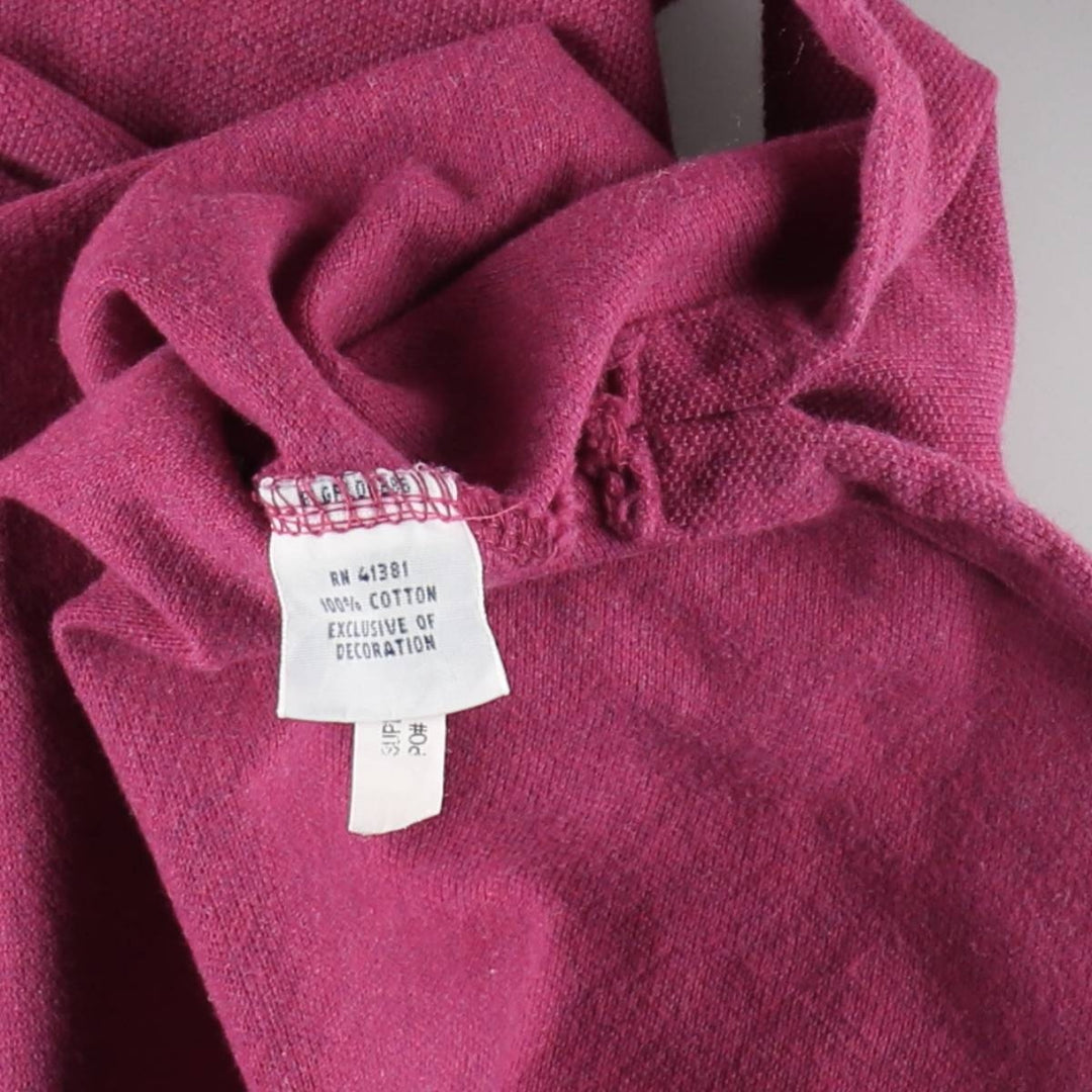 Ralph Lauren POLO RALPH LAUREN short sleeve polo shirt men's size L cotton Red type red-purple Vintage Second Hand