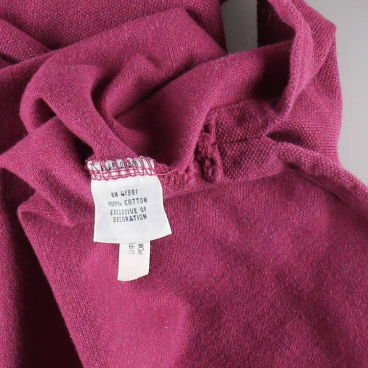 Ralph Lauren POLO RALPH LAUREN short sleeve polo shirt men's size L cotton Red type red-purple Vintage Second Hand