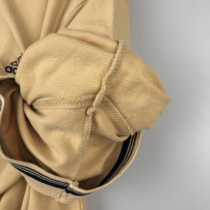 2000'S Adidas short-sleeved polo shirt, men's size L (approx.) unclear yellow type Vintage Second Hand