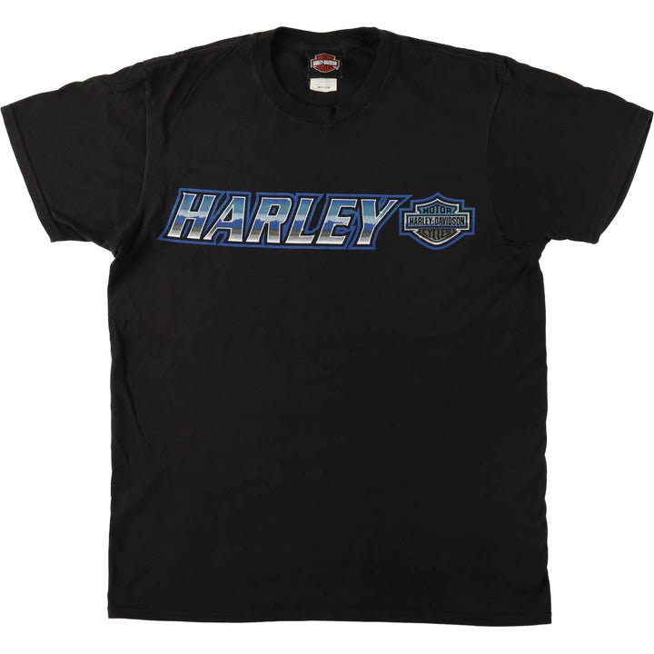 Harley-Davidson Motorcycle Bike T-shirt, Men's Medium cotton black type Vintage Second Hand