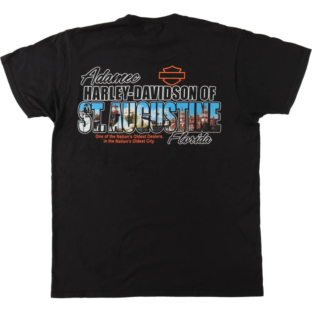 Harley-Davidson Motorcycle Bike T-shirt, Men's Medium cotton black type Vintage Second Hand