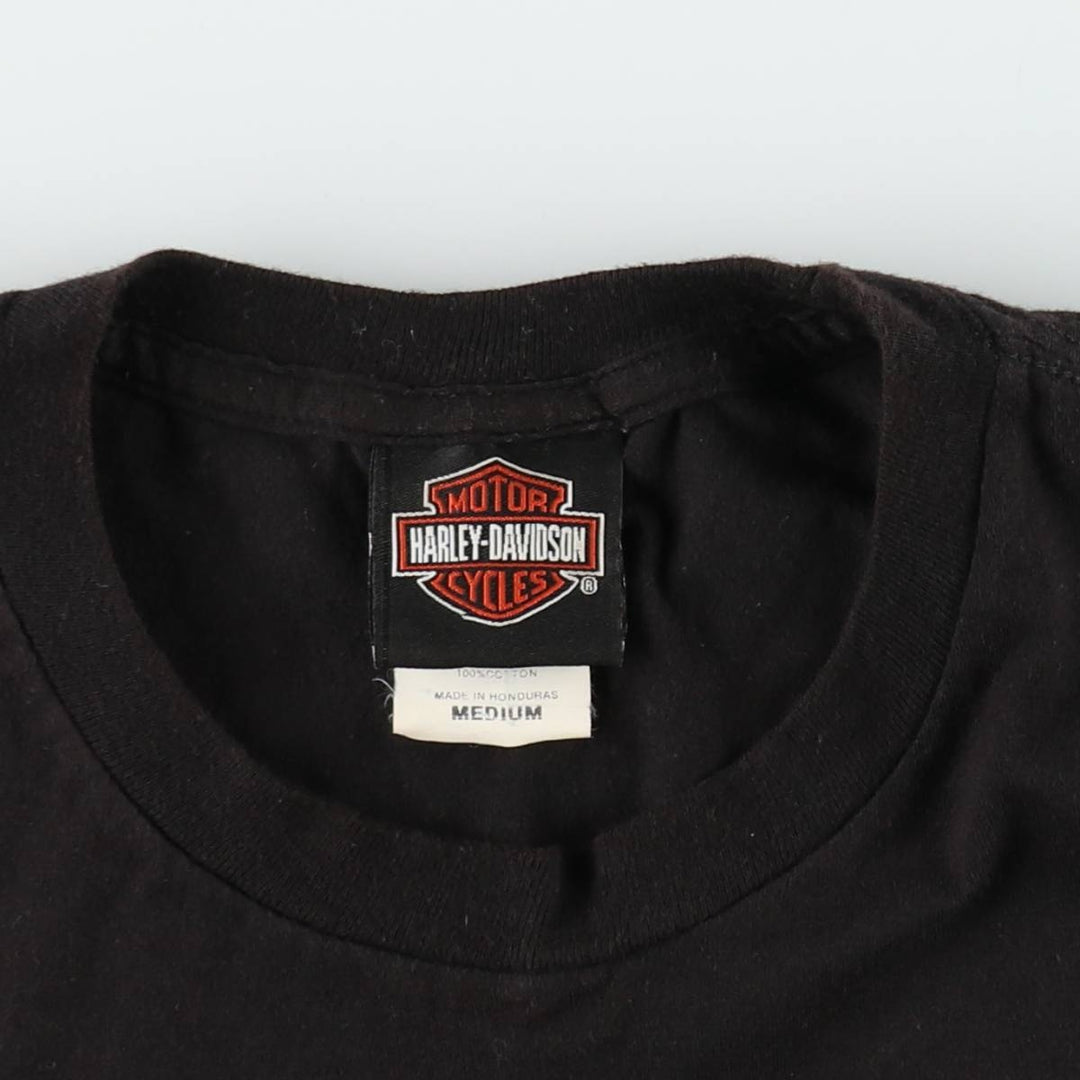 Harley-Davidson Motorcycle Bike T-shirt, Men's Medium cotton black type Vintage Second Hand