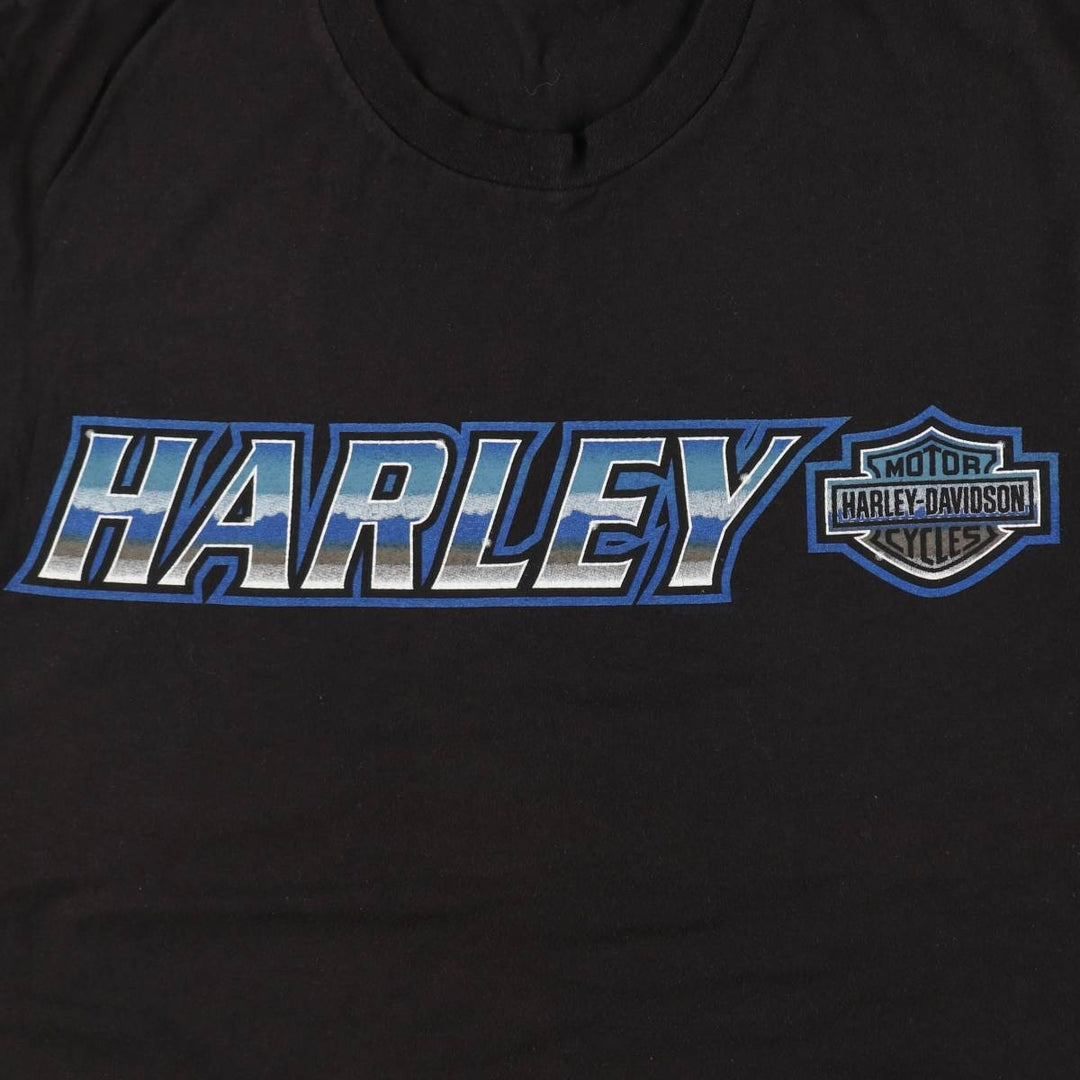 Harley-Davidson Motorcycle Bike T-shirt, Men's Medium cotton black type Vintage Second Hand