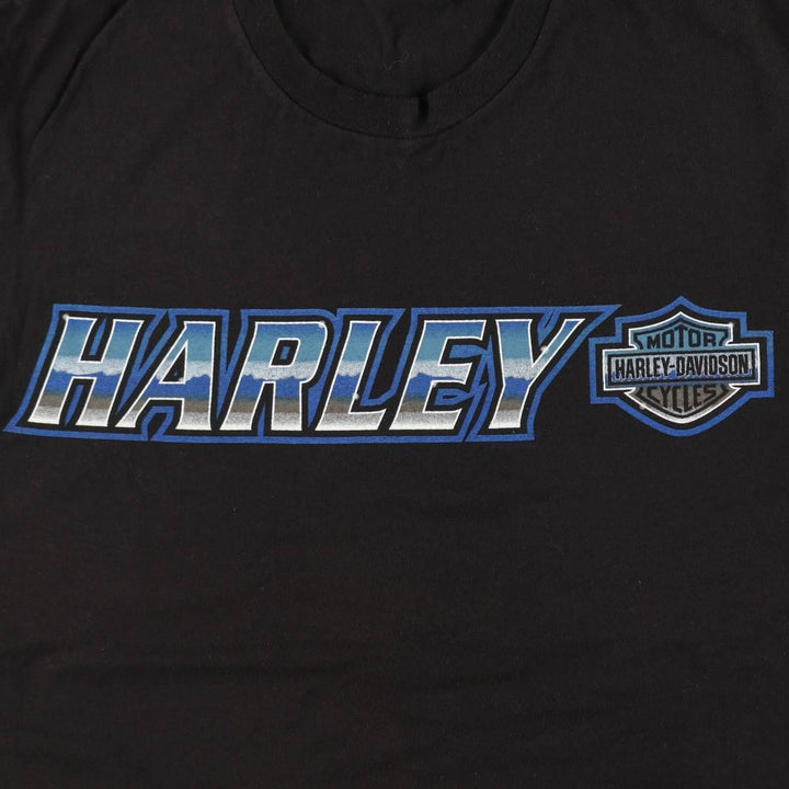 Harley-Davidson Motorcycle Bike T-shirt, Men's Medium cotton black type Vintage Second Hand