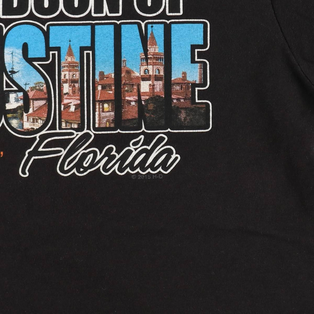 Harley-Davidson Motorcycle Bike T-shirt, Men's Medium cotton black type Vintage Second Hand