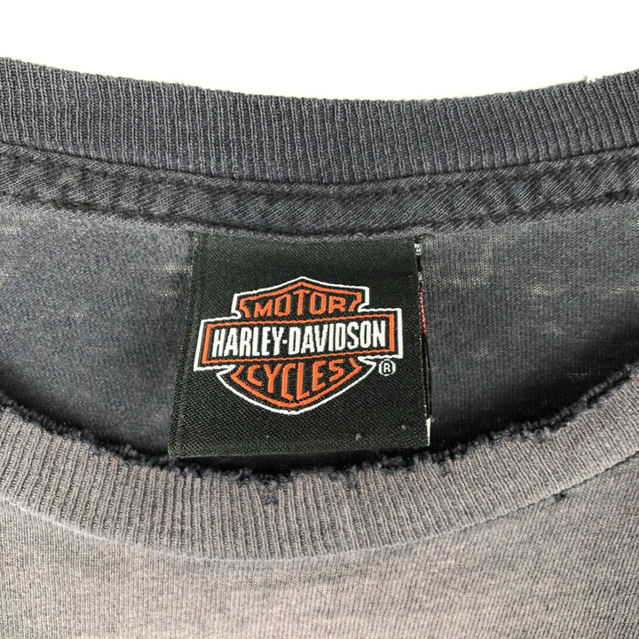 Harley-Davidson Eagle Pattern Motorcycle T-Shirt, Men's XL unclear black type Vintage Second Hand