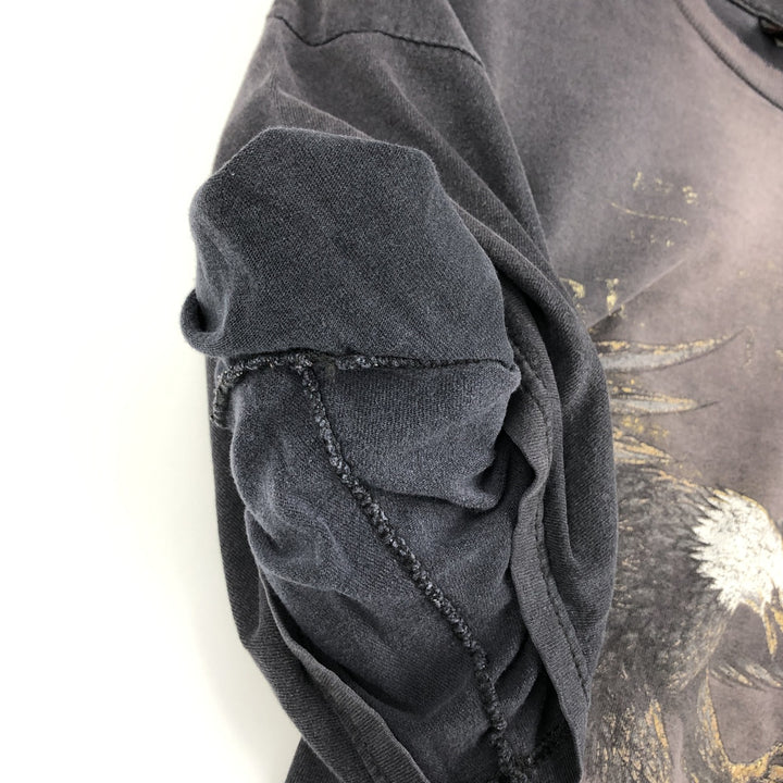 Harley-Davidson Eagle Pattern Motorcycle T-Shirt, Men's XL unclear black type Vintage Second Hand