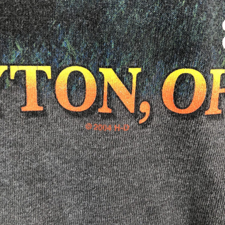 00'S Harley-Davidson Motorcycle Bike T-shirt Made in USA Men's XL cotton Charcoal Vintage Second Hand
