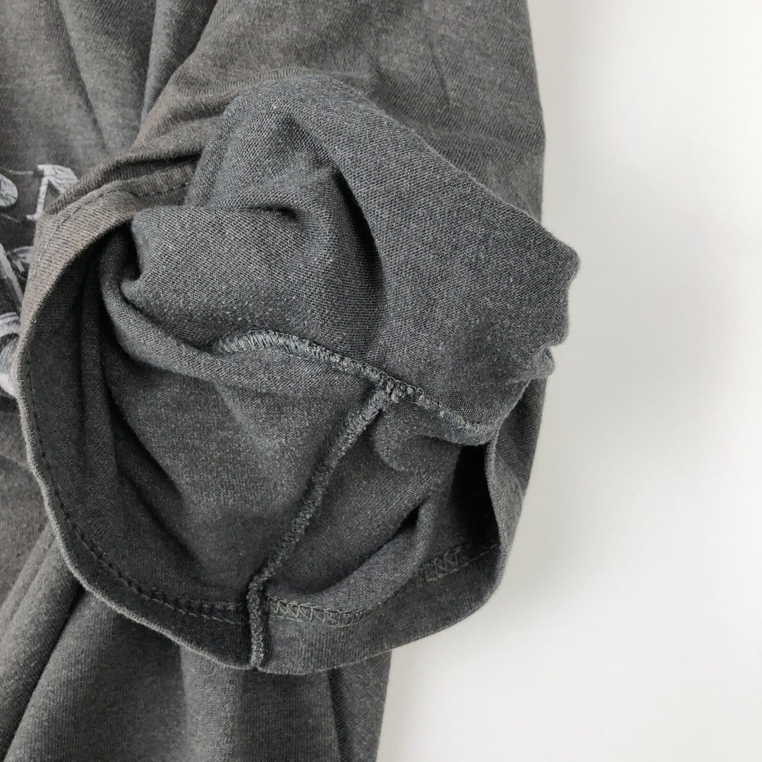 00'S Harley-Davidson Motorcycle Bike T-shirt Made in USA Men's XL cotton Charcoal Vintage Second Hand