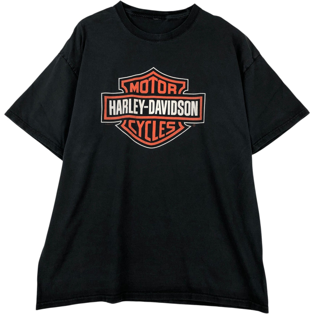 Harley-Davidson Motorcycle Bike T-shirt, Men's XL size unclear black type Vintage Second Hand