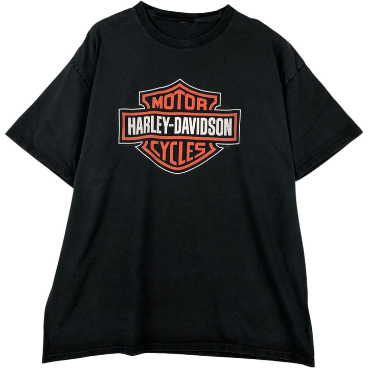 Harley-Davidson Motorcycle Bike T-shirt, Men's XL size unclear black type Vintage Second Hand
