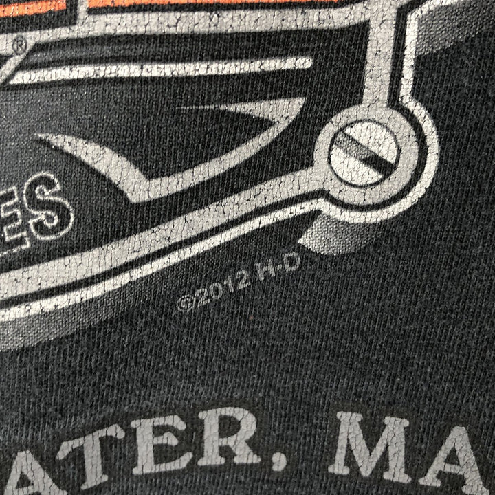 Harley-Davidson Motorcycle Bike T-shirt, Men's XL size unclear black type Vintage Second Hand