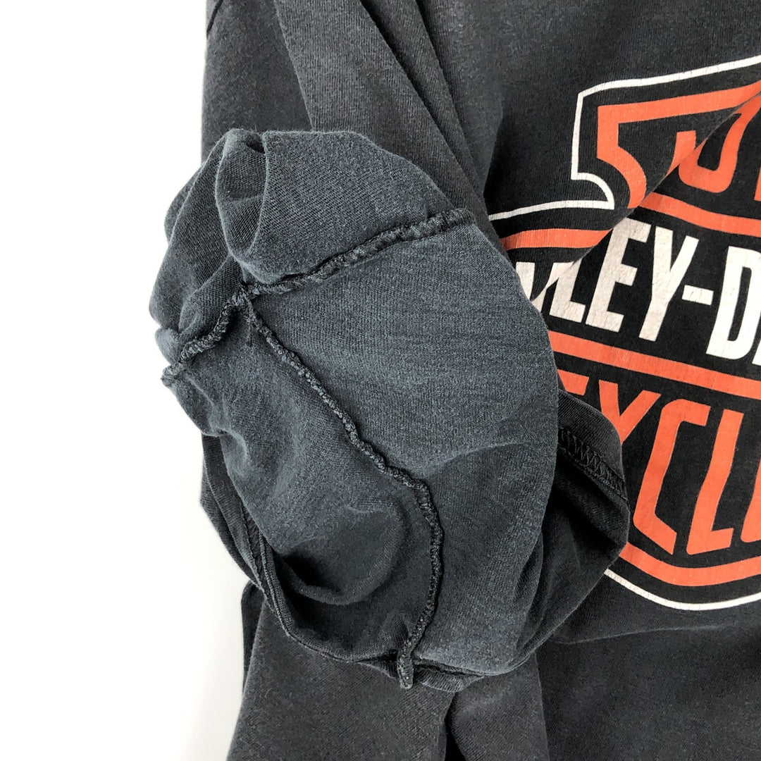 Harley-Davidson Motorcycle Bike T-shirt, Men's XL size unclear black type Vintage Second Hand