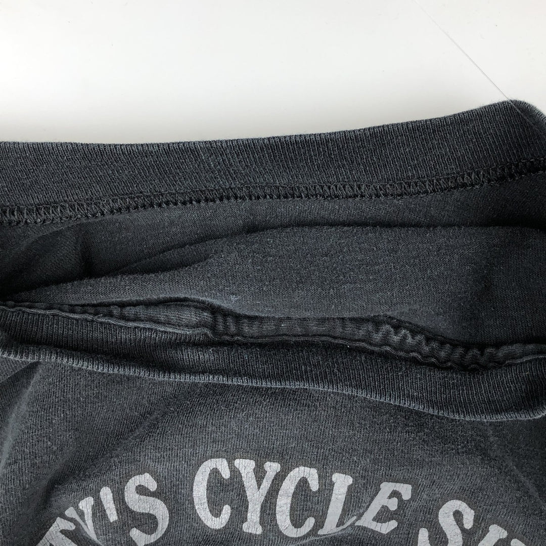 Harley-Davidson Motorcycle Bike T-shirt, Men's XL size unclear black type Vintage Second Hand