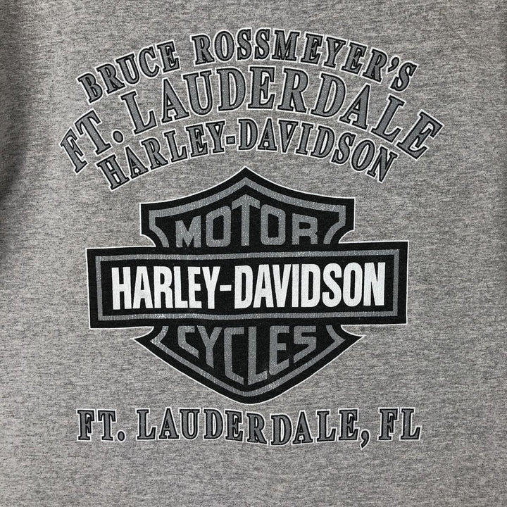 2000'S Harley-Davidson Eagle Pattern Motorcycle T-Shirt, Men's Size M (approx.) cotton gray type Vintage Second Hand