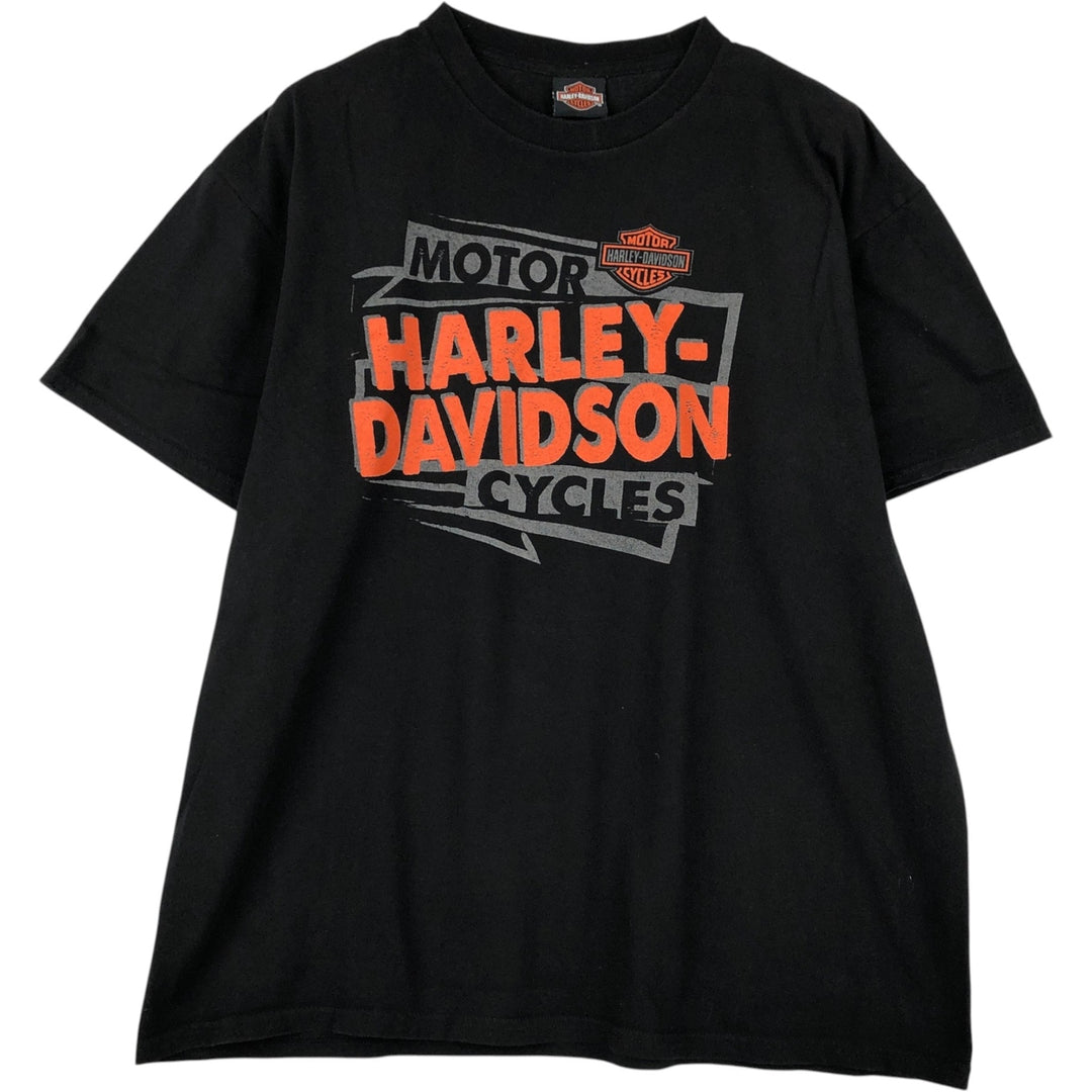 Harley-Davidson Uncle Sam Motorcycle Bike T-Shirt, Men's Size XL (approx.) unclear black type Vintage Second Hand