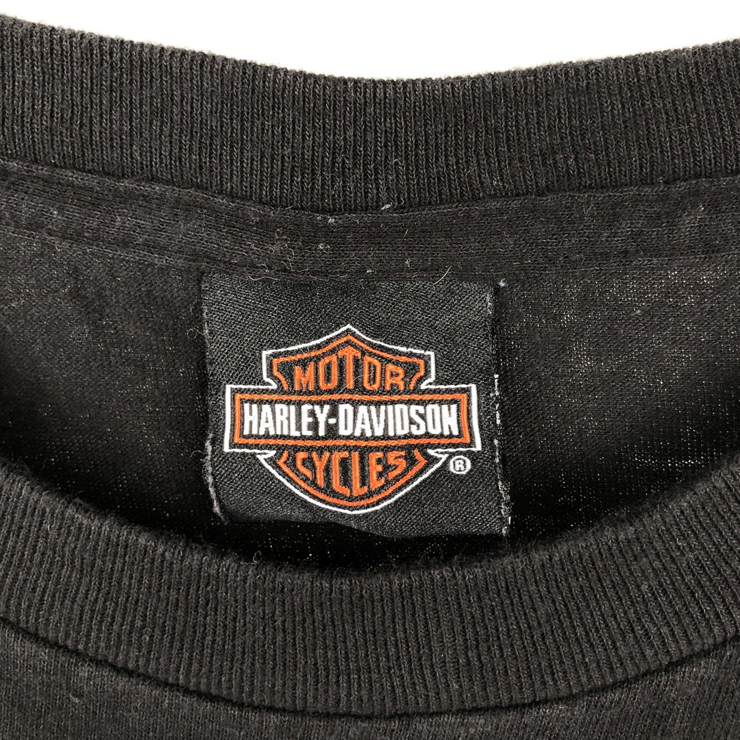 Harley-Davidson Uncle Sam Motorcycle Bike T-Shirt, Men's Size XL (approx.) unclear black type Vintage Second Hand
