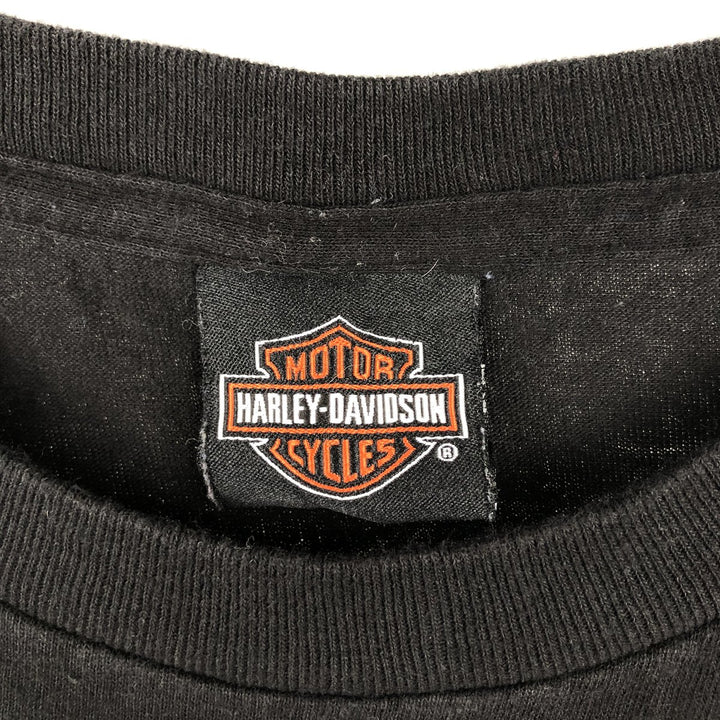 Harley-Davidson Uncle Sam Motorcycle Bike T-Shirt, Men's Size XL (approx.) unclear black type Vintage Second Hand