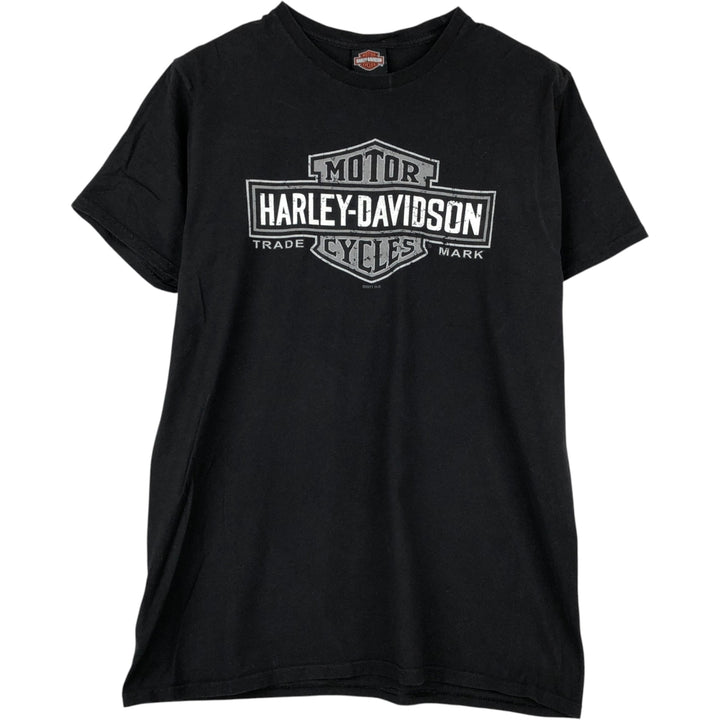 Harley-Davidson Motorcycle Bike T-shirt, Men's Size L cotton black type Vintage Second Hand