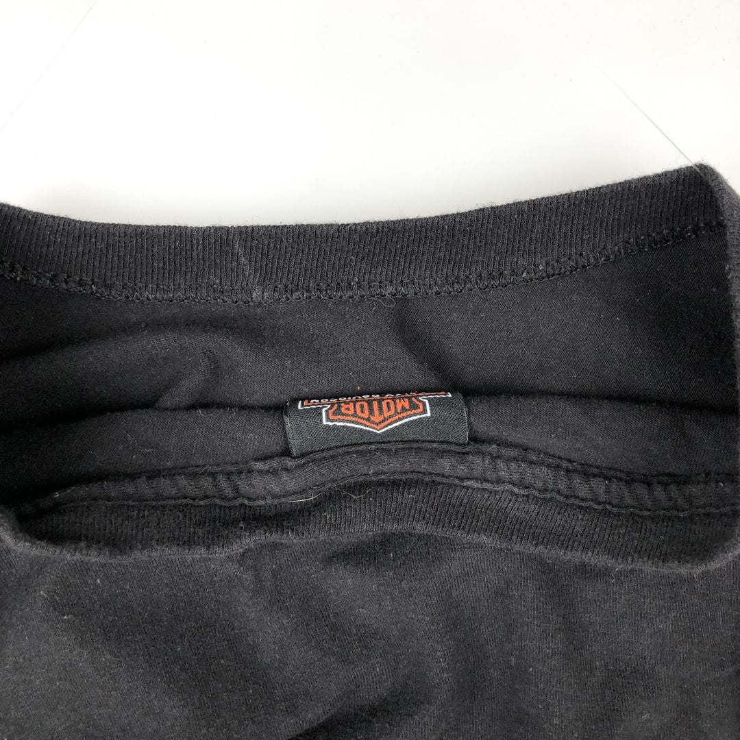 Harley-Davidson Motorcycle Bike T-shirt, Men's Size L cotton black type Vintage Second Hand