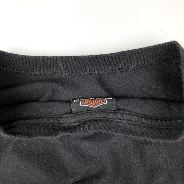 Harley-Davidson Motorcycle Bike T-shirt, Men's Size L cotton black type Vintage Second Hand