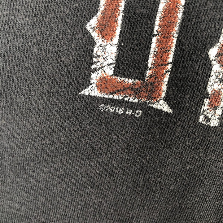 00'S Harley-Davidson Motorcycle Bike T-shirt Men's XL size cotton black type Vintage Second Hand