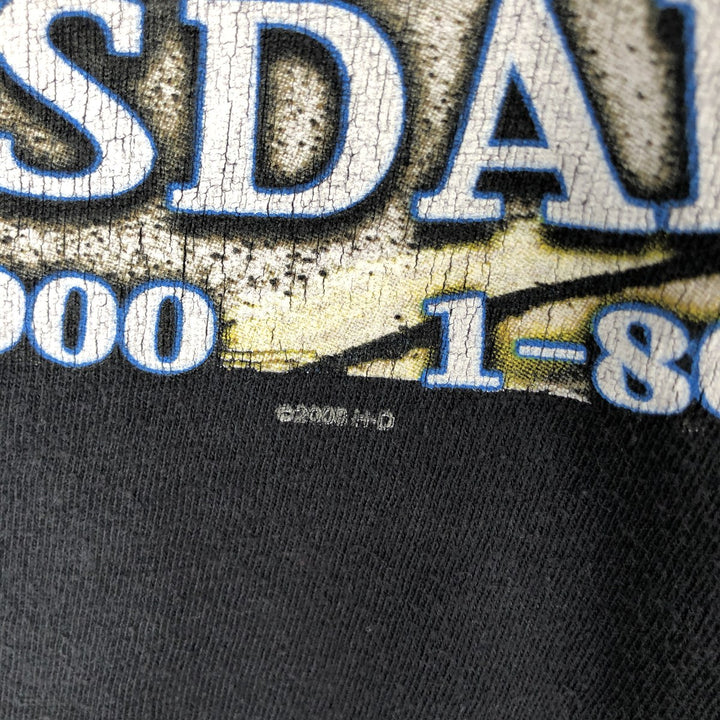00'S Harley-Davidson Motorcycle Bike T-shirt Men's XL size cotton black type Vintage Second Hand