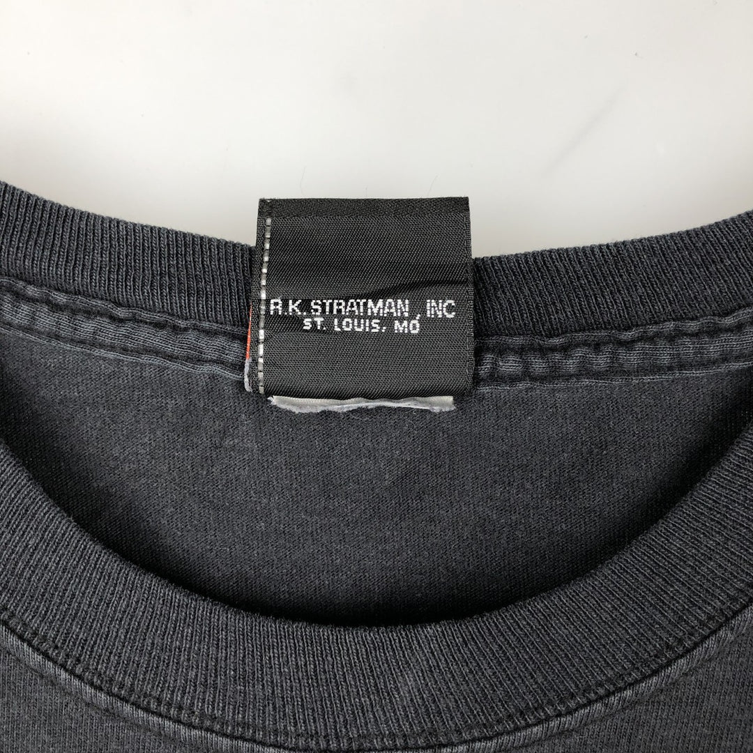 00'S Harley-Davidson Motorcycle Bike T-shirt Men's XL size unclear black type Vintage Second Hand
