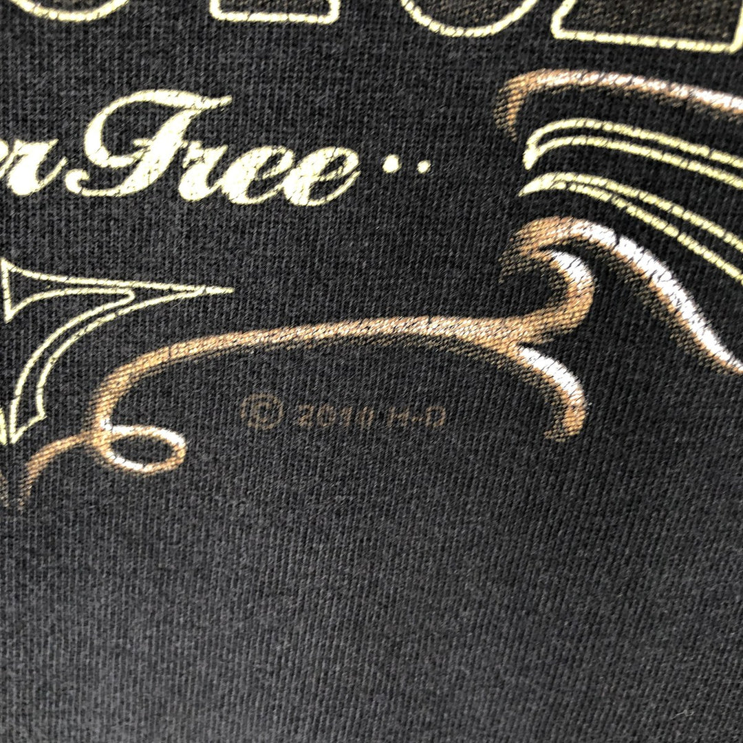00'S Harley-Davidson Motorcycle Bike T-shirt Men's XL size unclear black type Vintage Second Hand