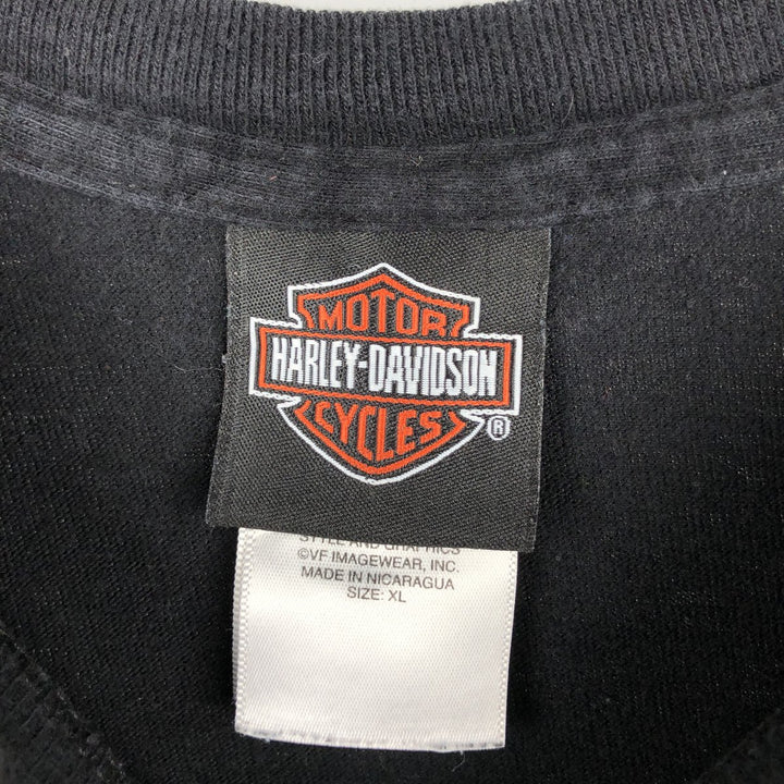 Harley-Davidson Motorcycle Bike T-shirt, Men's XL size cotton black type Vintage Second Hand
