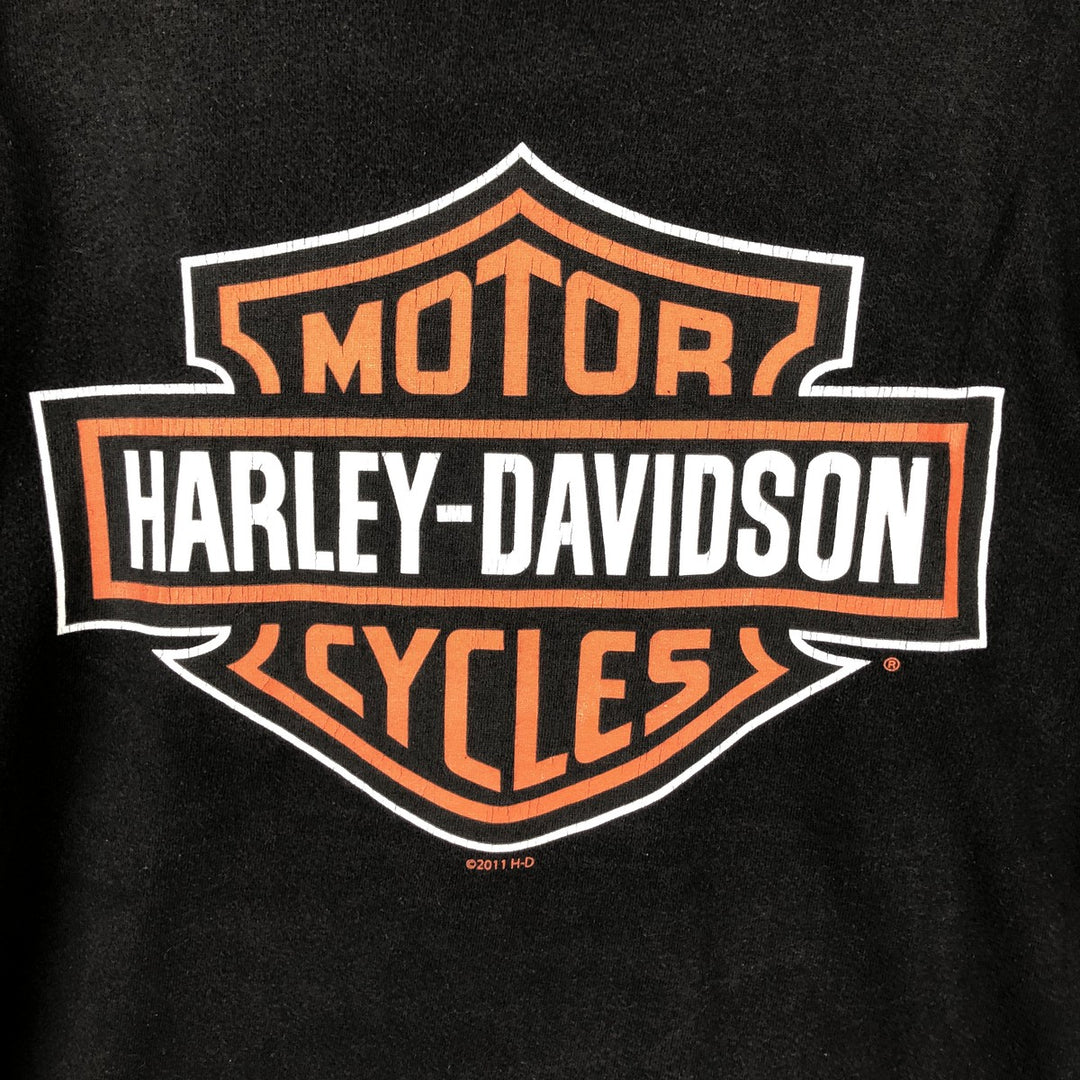 Harley-Davidson Motorcycle Bike T-shirt, Men's XL size cotton black type Vintage Second Hand
