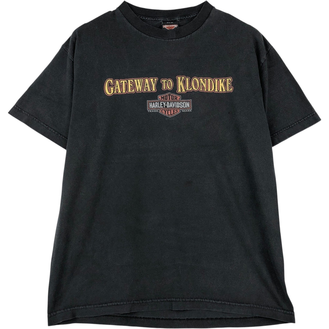Harley-Davidson Motorcycle Bike T-shirt, Men's Medium unclear black type Vintage Second Hand