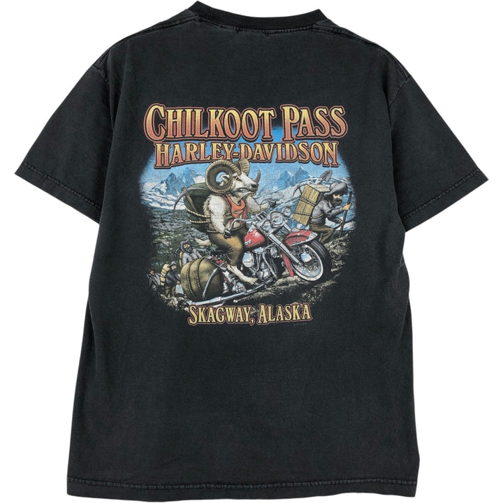 Harley-Davidson Motorcycle Bike T-shirt, Men's Medium unclear black type Vintage Second Hand