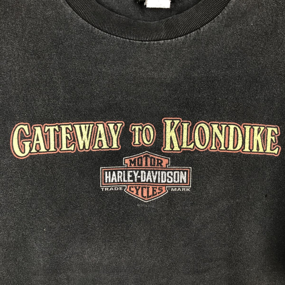 Harley-Davidson Motorcycle Bike T-shirt, Men's Medium unclear black type Vintage Second Hand