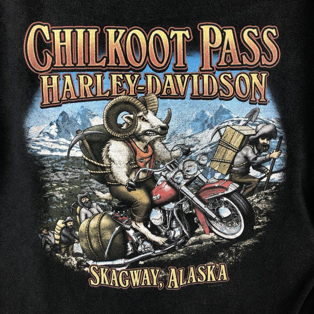Harley-Davidson Motorcycle Bike T-shirt, Men's Medium unclear black type Vintage Second Hand