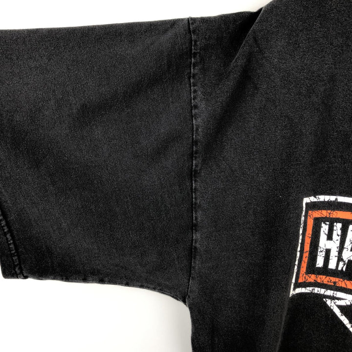 Harley-Davidson Skull Pattern Motorcycle Bike T-shirt Men's XL unclear black type Vintage Second Hand