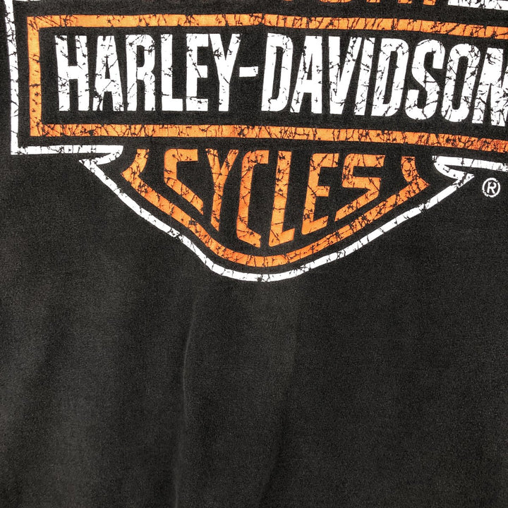Harley-Davidson Skull Pattern Motorcycle Bike T-shirt Men's XL unclear black type Vintage Second Hand
