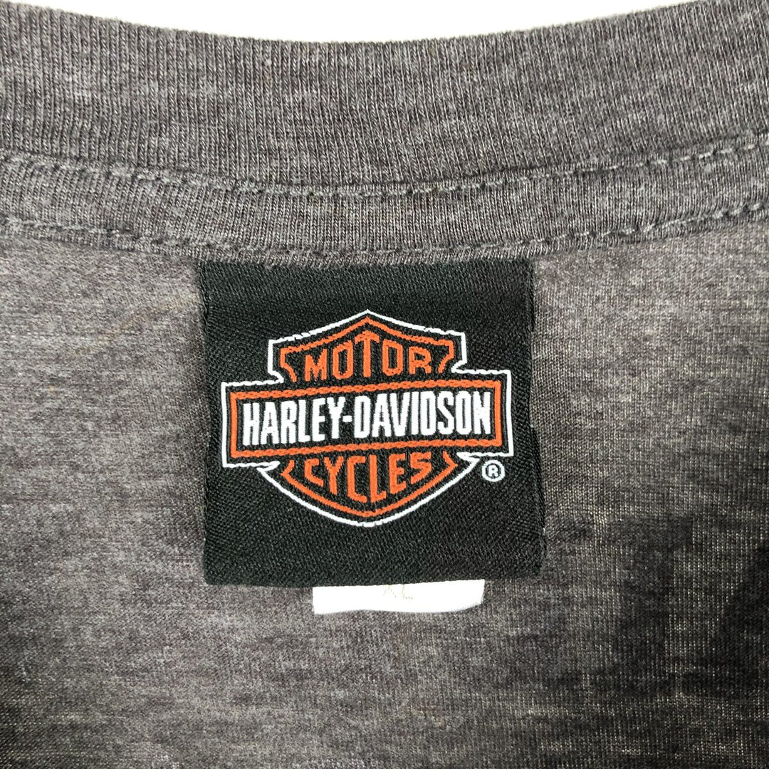 Harley-Davidson Skull Pattern Motorcycle Bike T-shirt Men's XL cotton gray type Vintage Second Hand