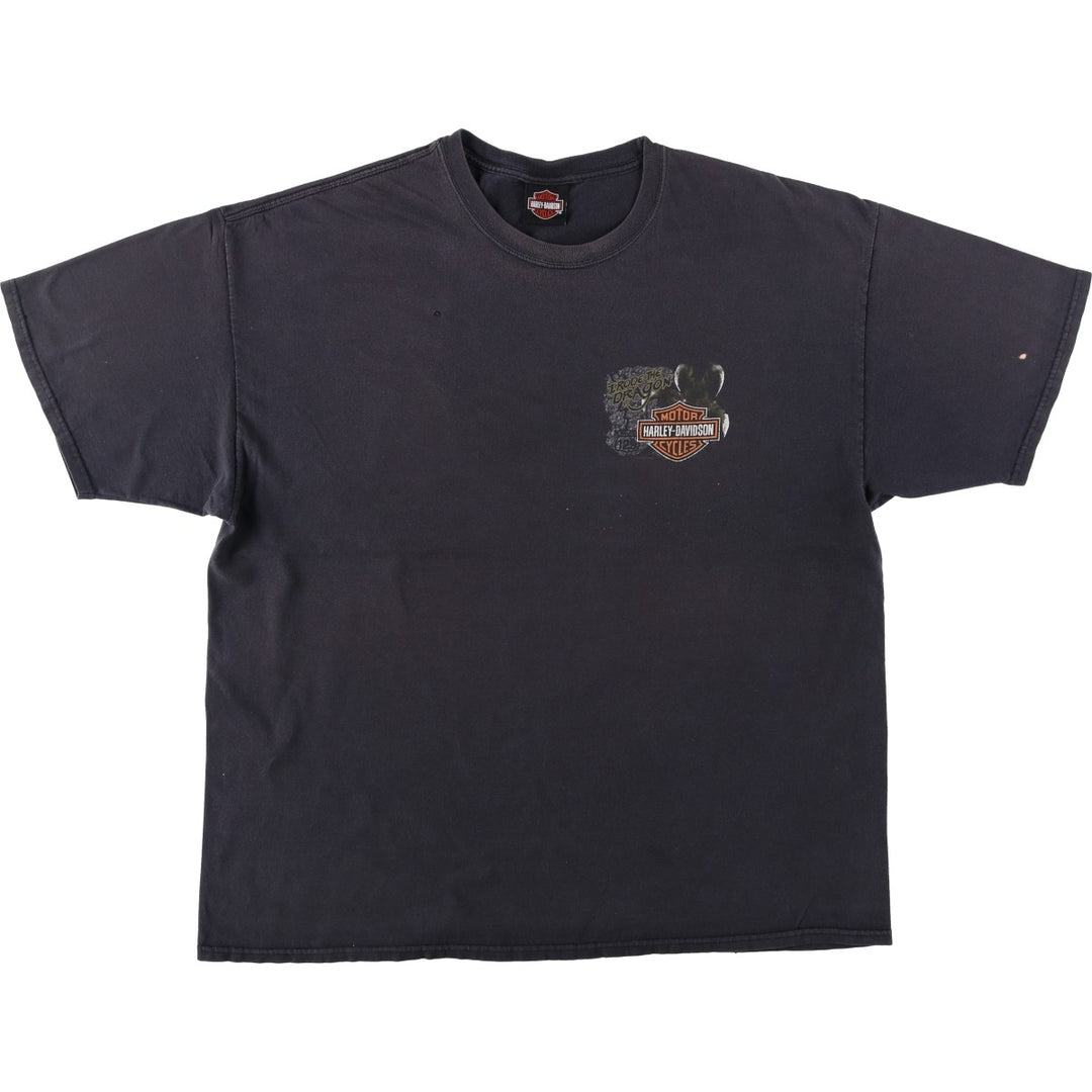 2000'S Harley-Davidson Motorcycle T-Shirt, Size 2X-LARGE (Men's XXL equivalent) cotton black type Vintage Second Hand