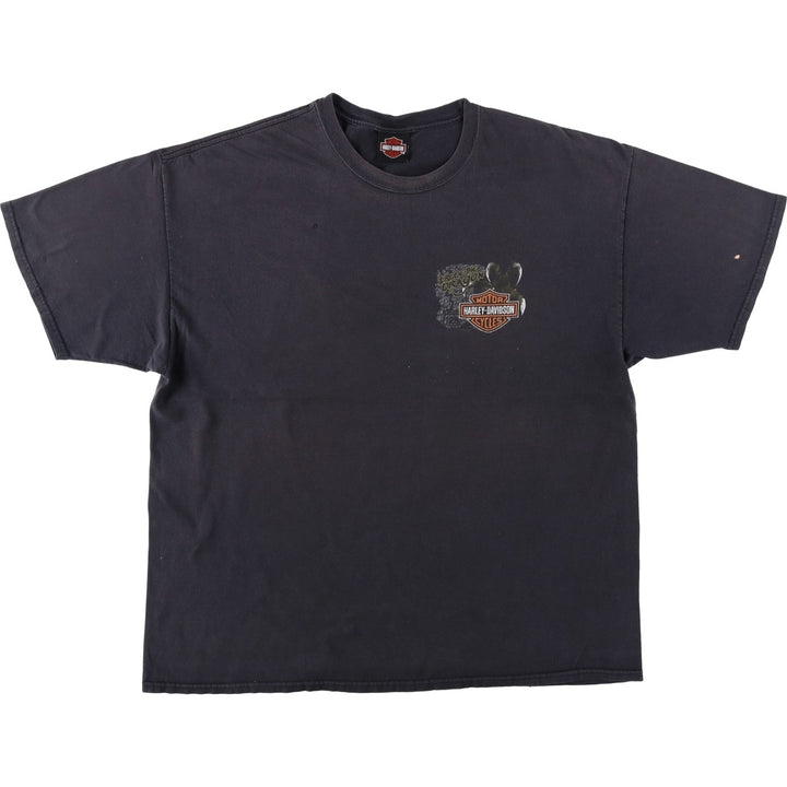 2000'S Harley-Davidson Motorcycle T-Shirt, Size 2X-LARGE (Men's XXL equivalent) cotton black type Vintage Second Hand