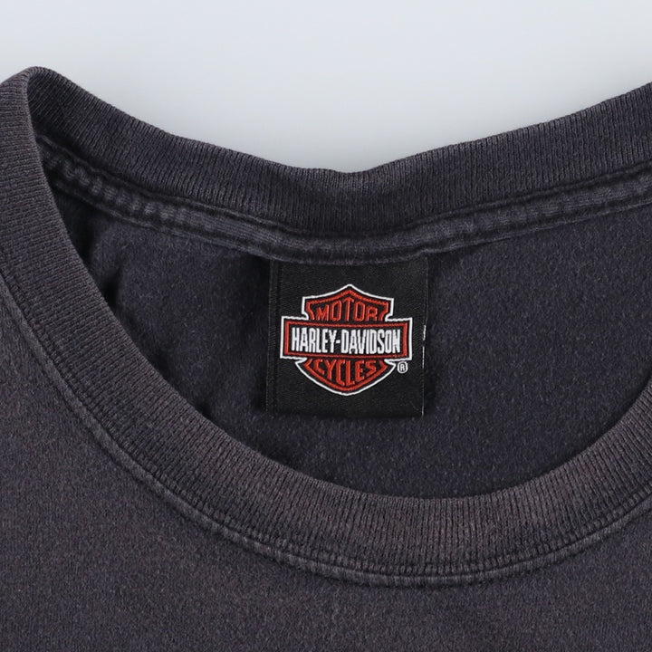 2000'S Harley-Davidson Motorcycle T-Shirt, Size 2X-LARGE (Men's XXL equivalent) cotton black type Vintage Second Hand