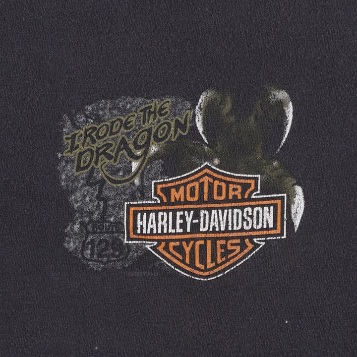2000'S Harley-Davidson Motorcycle T-Shirt, Size 2X-LARGE (Men's XXL equivalent) cotton black type Vintage Second Hand