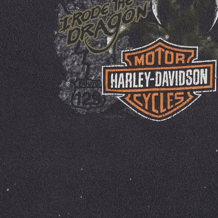 2000'S Harley-Davidson Motorcycle T-Shirt, Size 2X-LARGE (Men's XXL equivalent) cotton black type Vintage Second Hand