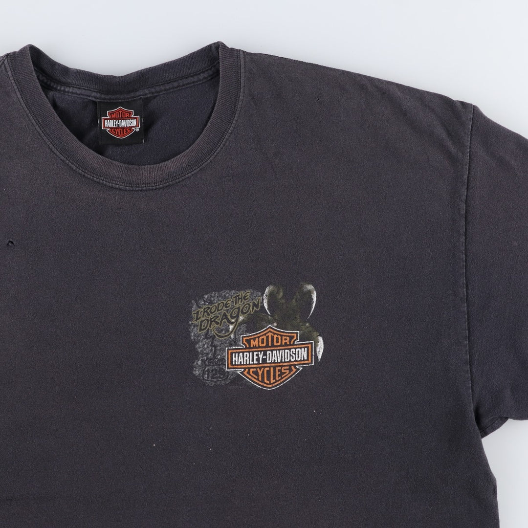 2000'S Harley-Davidson Motorcycle T-Shirt, Size 2X-LARGE (Men's XXL equivalent) cotton black type Vintage Second Hand