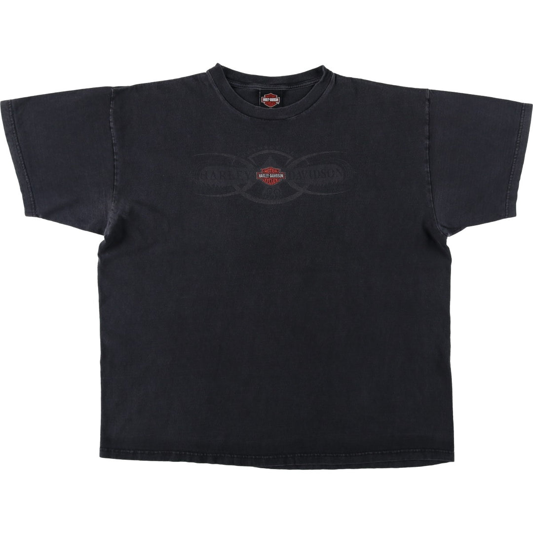 Harley-Davidson Motorcycle Bike T-shirt Made in USA Men's XXL cotton black type Vintage Second Hand