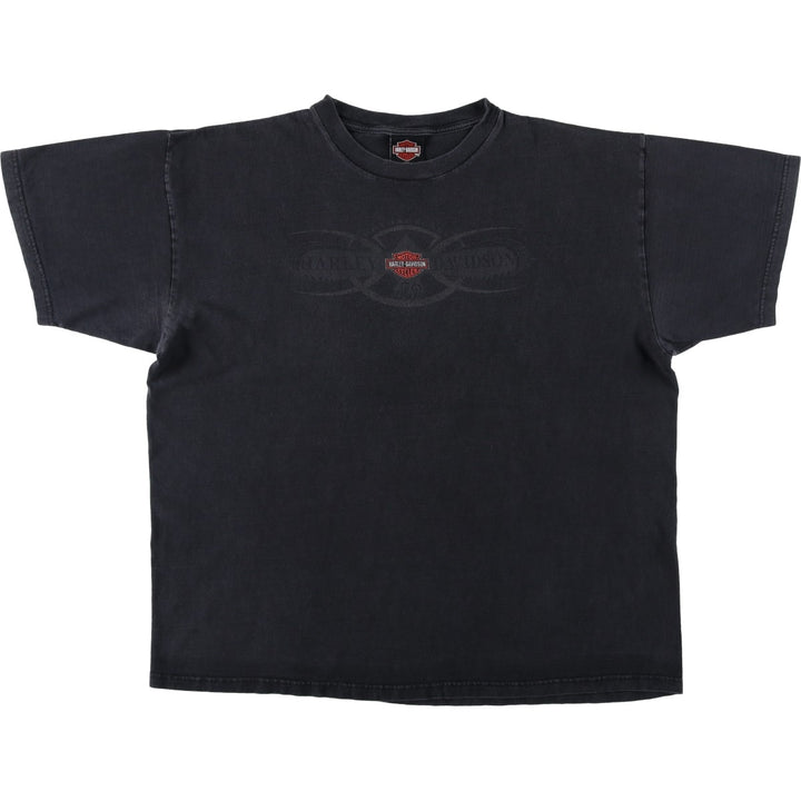 Harley-Davidson Motorcycle Bike T-shirt Made in USA Men's XXL cotton black type Vintage Second Hand