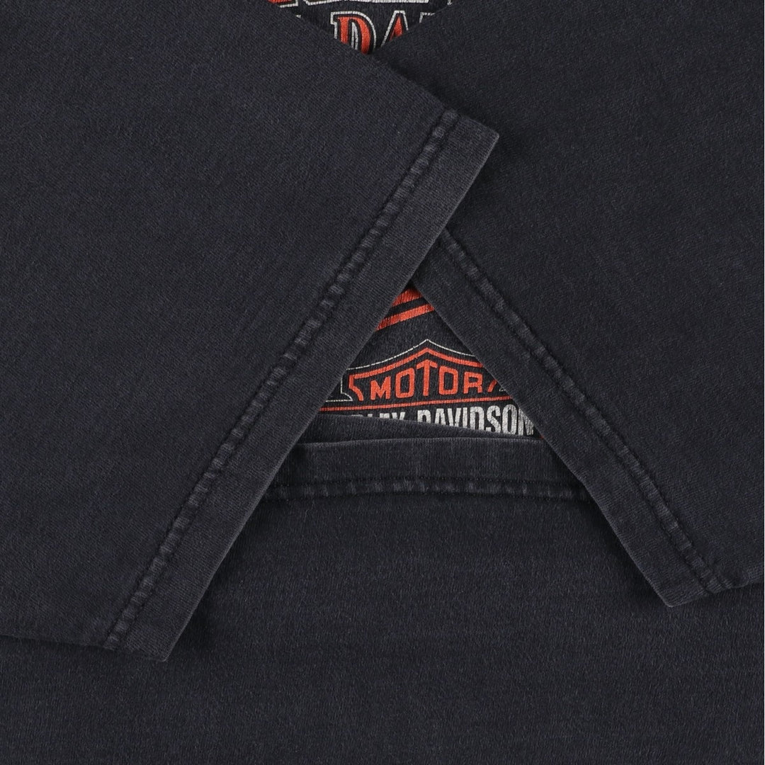 Harley-Davidson Motorcycle Bike T-shirt Made in USA Men's XXL cotton black type Vintage Second Hand